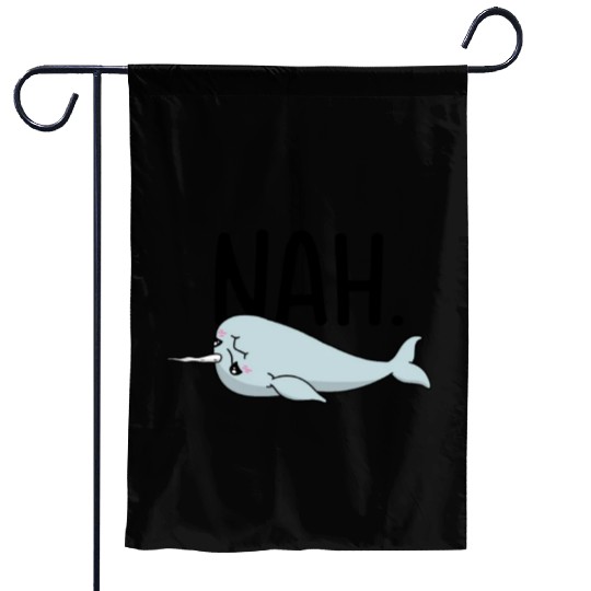 Procrastinating Narwhal Lover Aquatic Animals Garden Flags