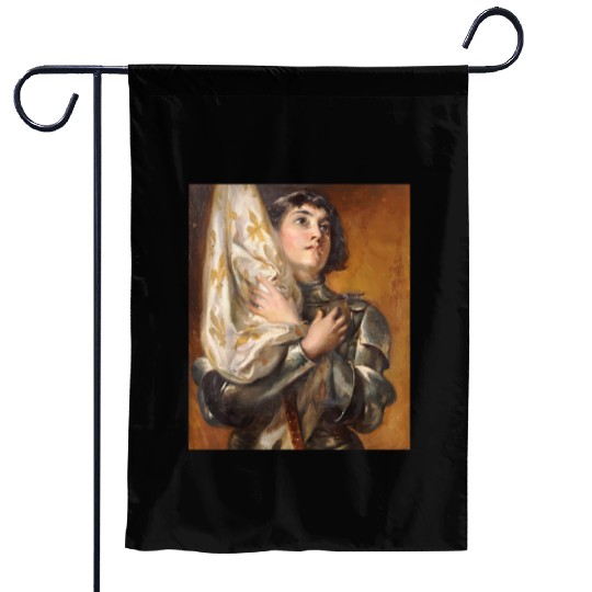 St. Joan of Arc Portrait Painting Catholic Gifts f Garden Flags