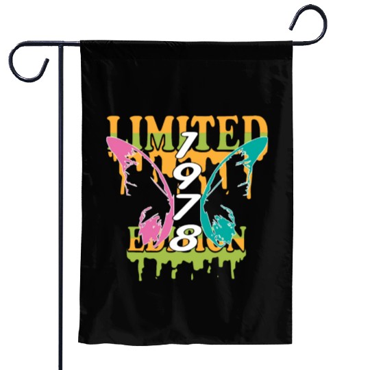 1978 Born Limited Edition Butterfly Gift Garden Flags