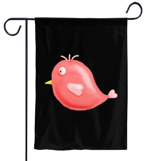painting bird Garden Flags
