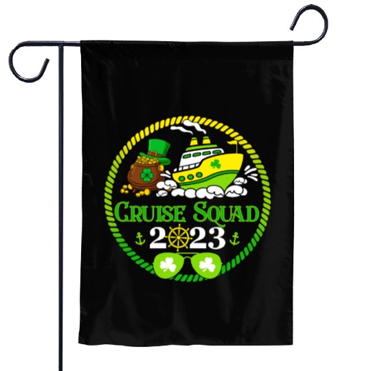Family Cruise Squad 2023 St Patricks Cruise Garden Flags