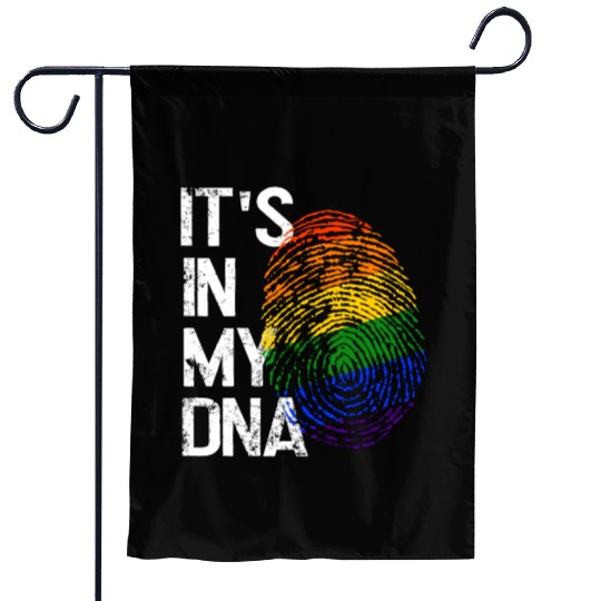 LGBTQ Love in my DNA Garden Flags