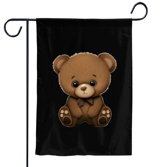 Cute Teddy Bear Garden Flags