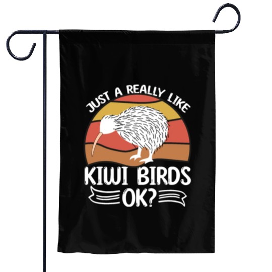 Just A Girl Who Loves Kiwis Kiwi Bird Gift Garden Flags