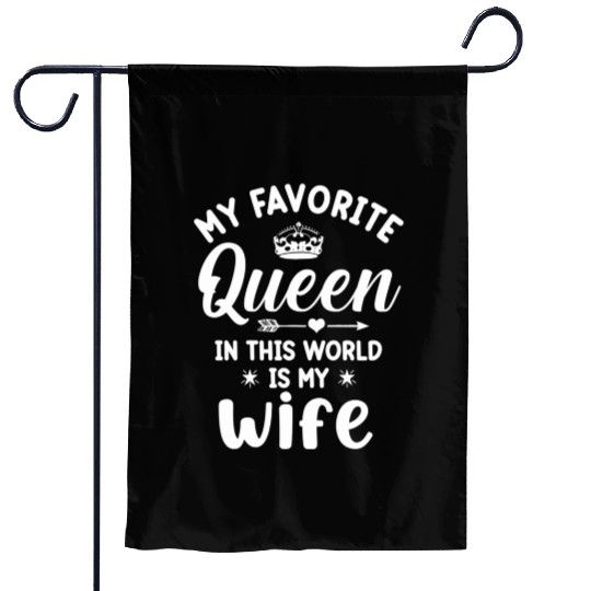 I love my wife valentines day787 Garden Flags