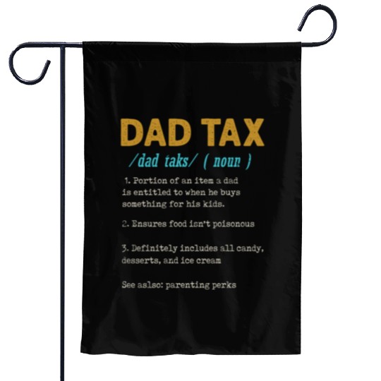 Vintage Dad Tax Definition Men Funny Father's Day Garden Flags