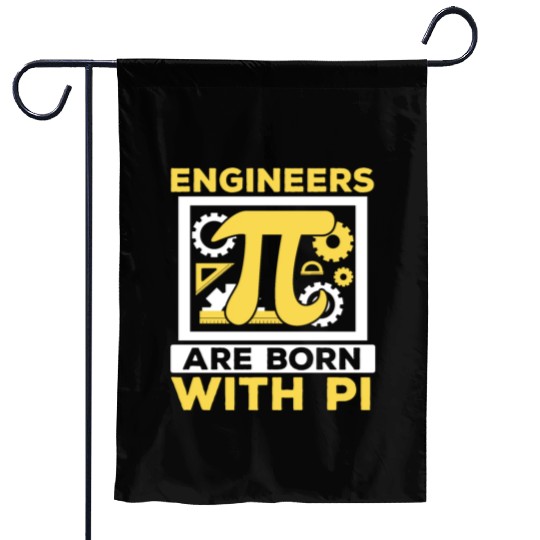 Engineers Are Born With Pi Mathematician Pi Day Garden Flags