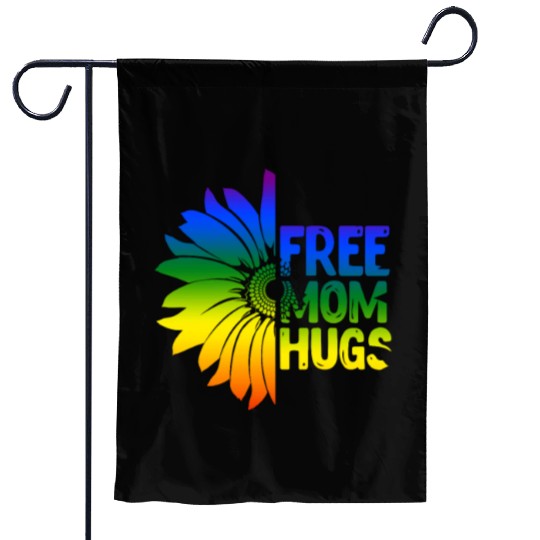 Free Mom Hugs, LGBT Sunflower Garden Flags