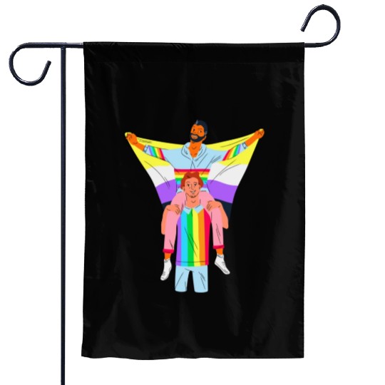 lesbian lgbtq pride valentine day 2022 valentines Garden Flags