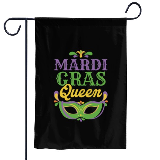 Mardi Gras - Queen Garden Flags