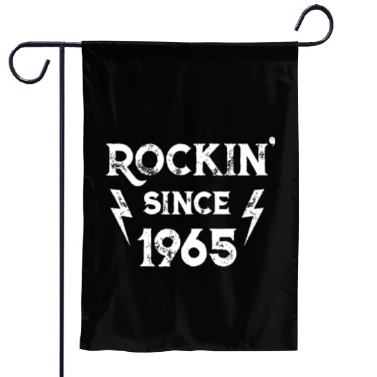 57 Year Old: Classic Rock 1965 57th Birthdayfantas Garden Flags