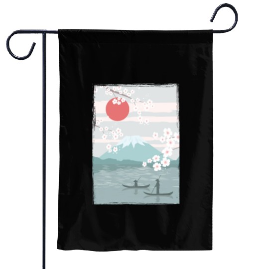 Cherry Blossom Fuji Cherry Tree Japan Garden Flags