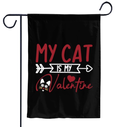 New Valentine My Cat is My Valentine306 Garden Flags