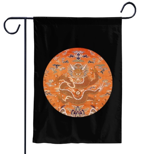 Chinese dragon fabric Garden Flags