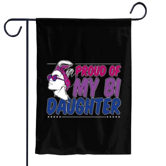 Proud Of My Bi Daughter Bisexual Pride Mother Garden Flags