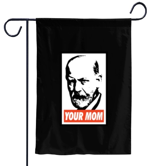 Sigmund Freud Your Mom Garden Flags