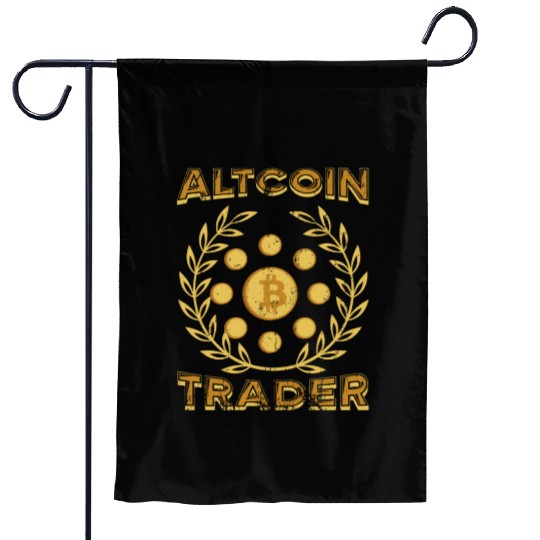 Altcoin Trader Crypto Bitcoin Blockchain Trader Garden Flags