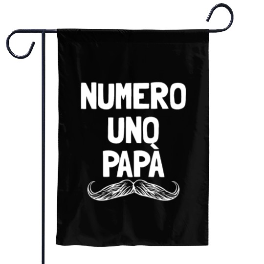 Numero Uno Papa Italian Dad Father's Number 1 Dad Garden Flags