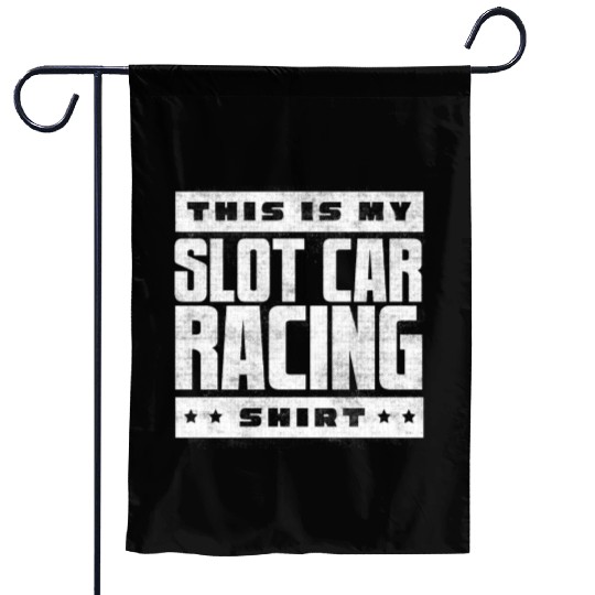 Slot Car Racing, Petrol Head, Car Lover Garden Flags