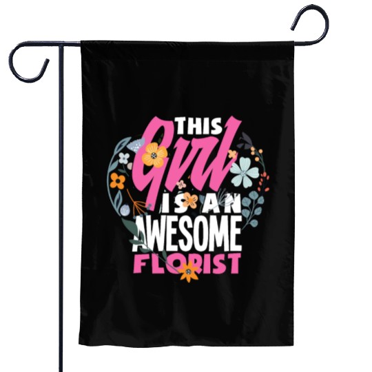 Florist Girl Women Gift Garden Flags