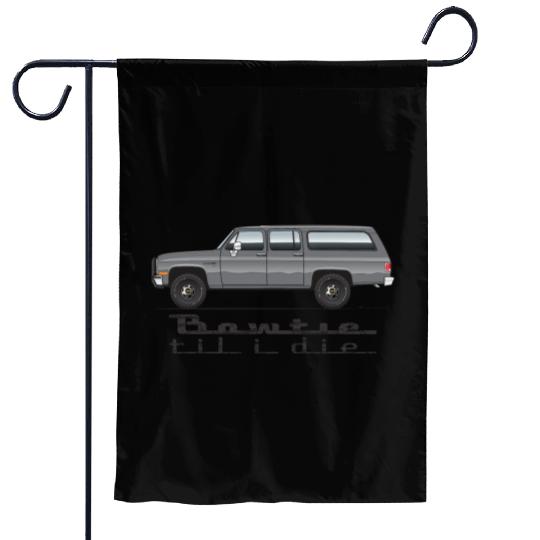 BOWTIE Charcoal Garden Flags