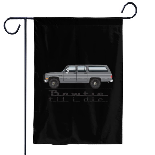 BOWTIE Charcoal Garden Flags