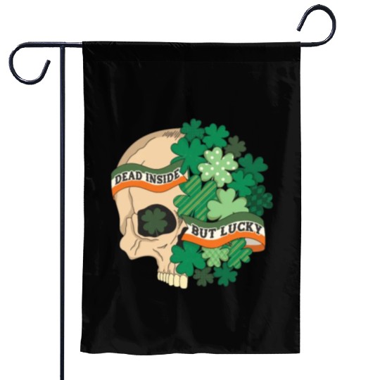 Dead Inside but Lucky Garden Flags
