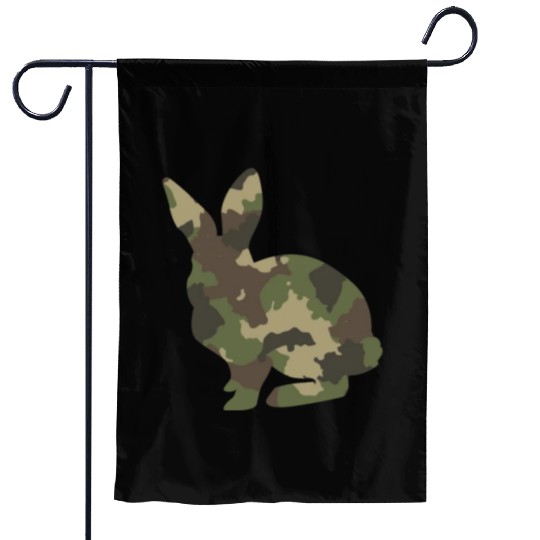 Bunny Camouflage Garden Flags