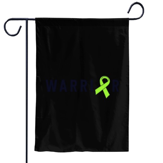 Warrior Lime Green Awareness Ribbon Lyme Disease Garden Flags