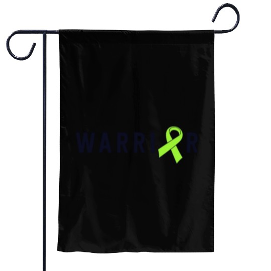Warrior Lime Green Awareness Ribbon Lyme Disease Garden Flags