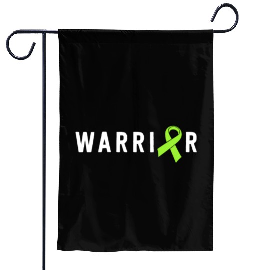Warrior Lime Green Awareness Ribbon Lyme Disease Garden Flags