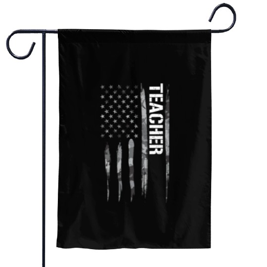 Teacher - American Flag Garden Flags