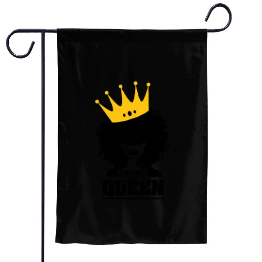 Black Queen Garden Flags