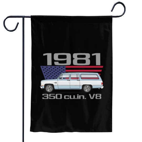 1981 Light Blue Garden Flags