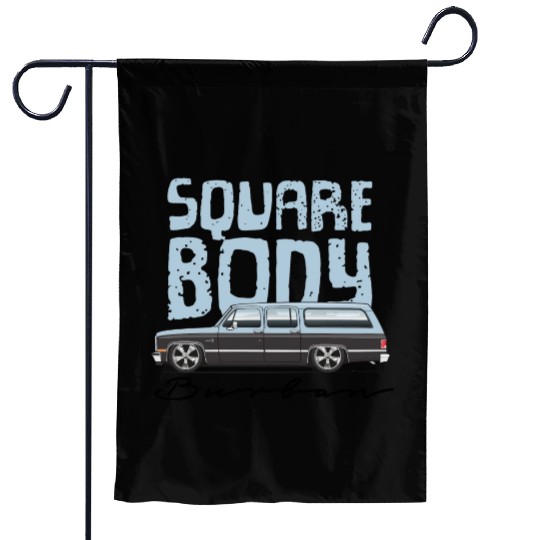 square body Light Blue Garden Flags