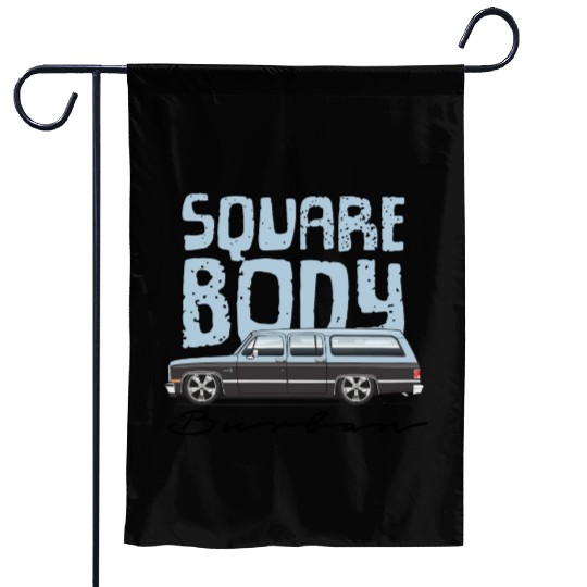 square body Light Blue Garden Flags