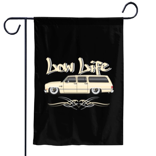 low life Santa Fe Tan Garden Flags