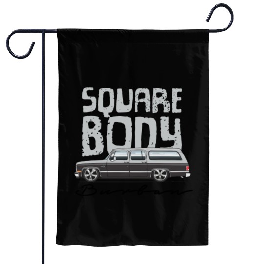 square body Light Silver Garden Flags