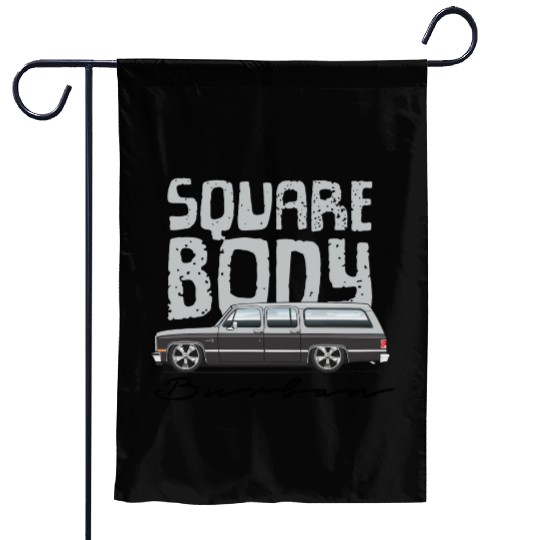 square body Light Silver Garden Flags