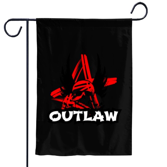 Skull - Bad Ass - Outlaw Garden Flags