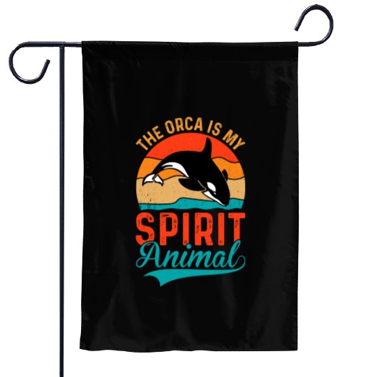 The Orca My Spirit Animal Garden Flags
