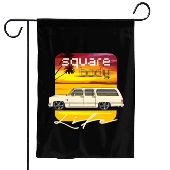square Santa Fe Tan Garden Flags