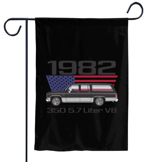 350 Midnight Black Garden Flags