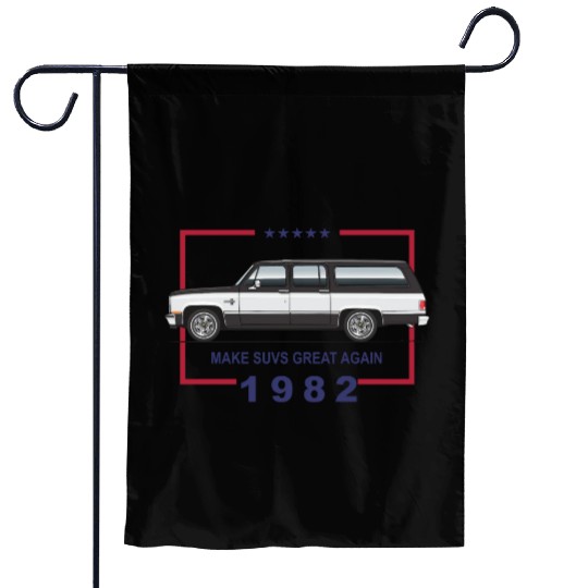 1982 Midnight Black Garden Flags