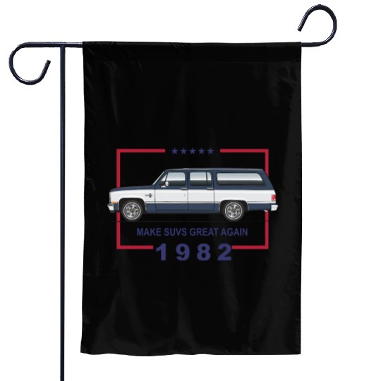 1982 Midnight Blue Garden Flags