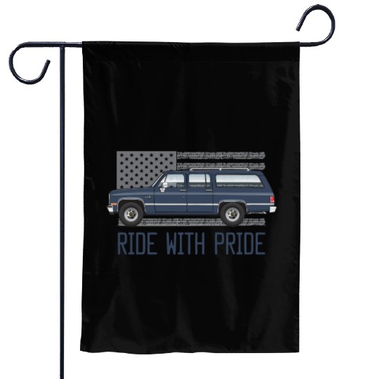 ride Midnight Blue Garden Flags