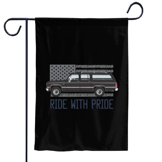 ride Midnight Black Garden Flags