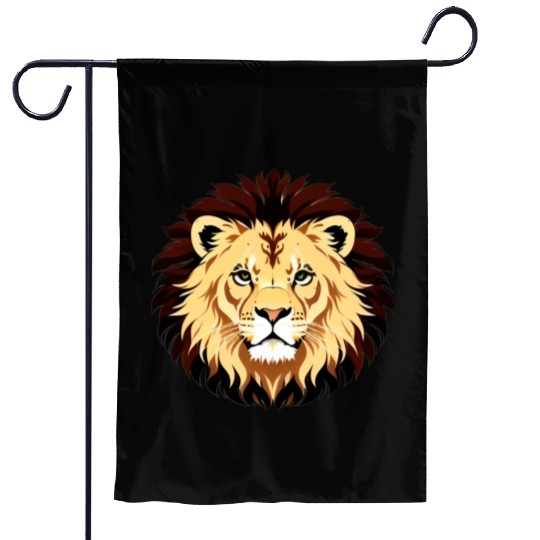 Royal Cartoon Lion - King of the Jungle 13 Garden Flags