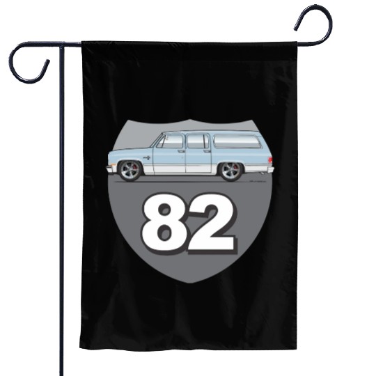 82 Light Blue Garden Flags