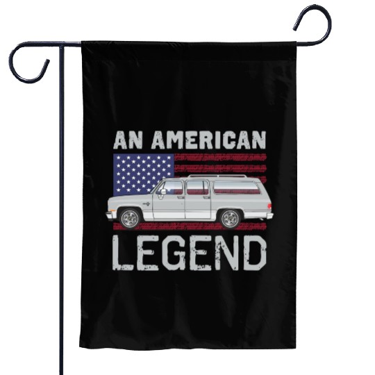 legend Light Silver Garden Flags